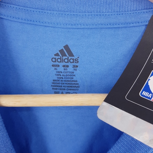 🎉3/15 adidas NBA Denver Lawson Tee Shirt Jersey - Picture 4 of 6